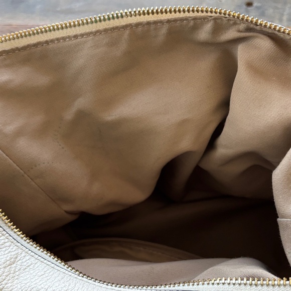 Coach Cream and Tan Leather Shoulder Bag - Picture 6 of 11